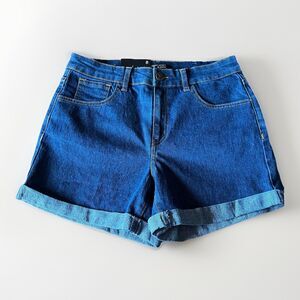 Lucky & Blessed Womens Dark Wash Denim Shorts Size 8 Boho Western